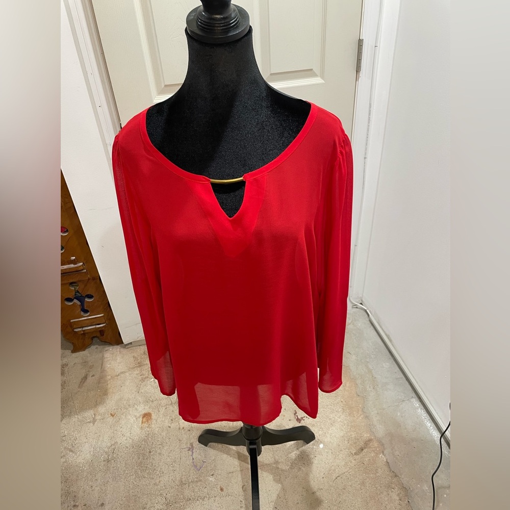 Fashion to Figure Red Blouse